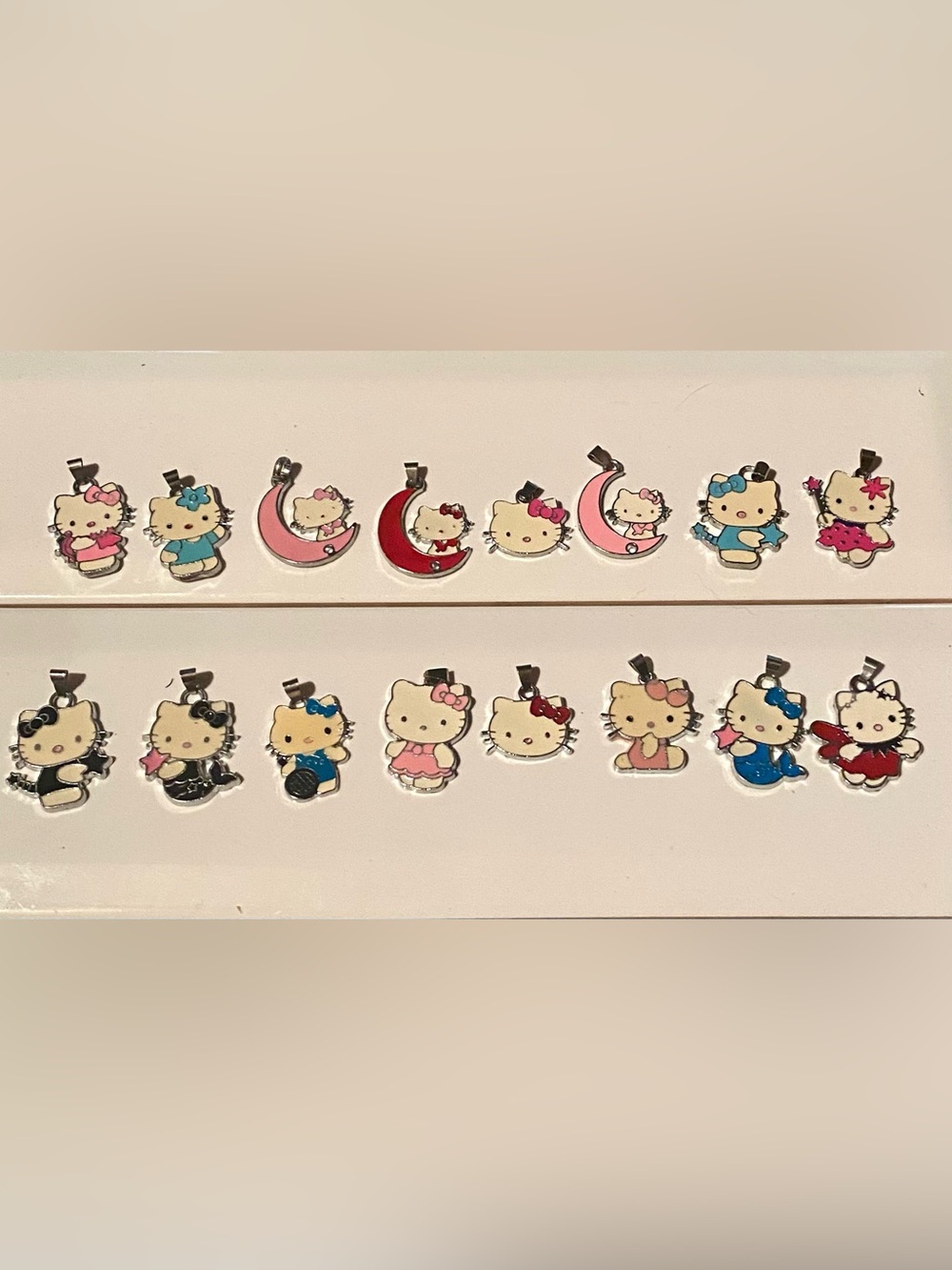 16 Piece ~ Hello Kitty Variety Charm Pendants